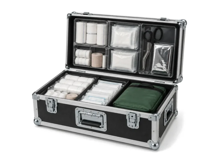 Flightcases за първа помощ: илюстрация на Flightcase за това оборудване