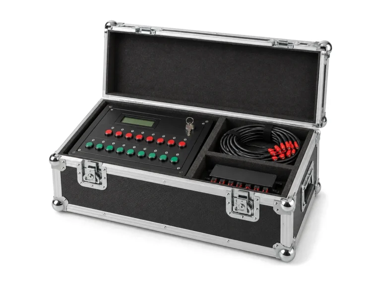 Пиротехнически Flightcases: илюстрация на Flightcase за това оборудване