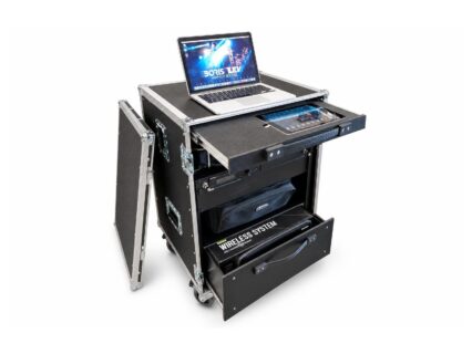 Rack Case with Shelf Compartment, open, by Smart Cases