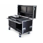 Production Desk with Drawer Unit, open, by Smart Cases
