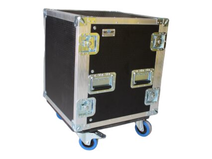 Rack Case on Castors with Lift-Off Lids, closed by Smart Cases