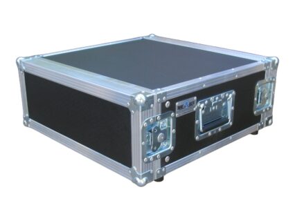 Small 4U Rack Case with Recessed Side Handles, closed by Smart Cases